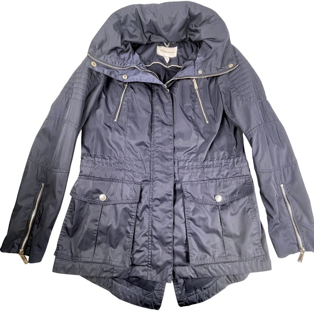 BCBGeneration Hooded Utility Anorak Rain Jacket Size M - Picture 2 of 10